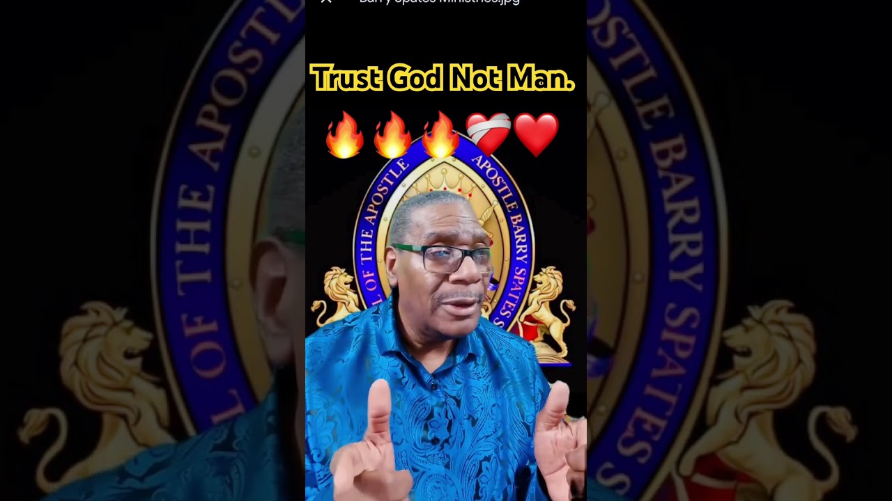 Trust God, not man.