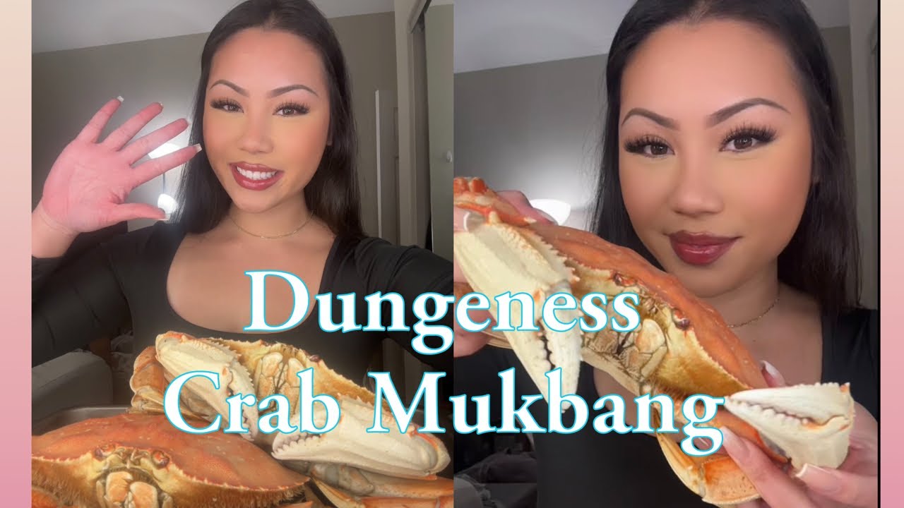 Dungeness Crab Mukbang (My First YouTube Mukbang!)