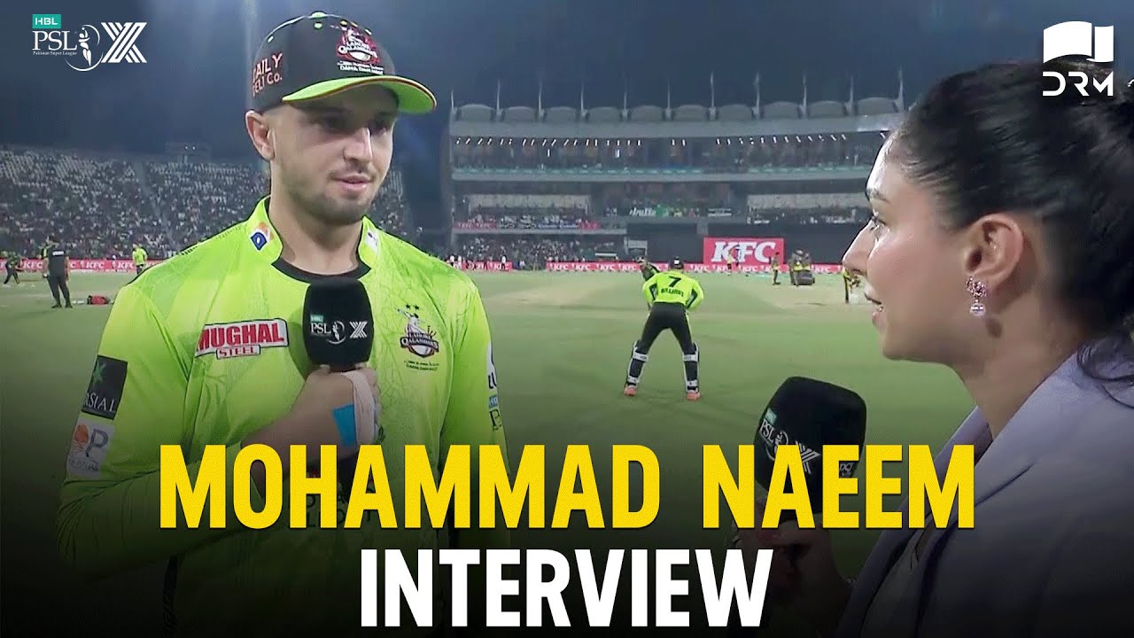 Mohammad Naeem Interview | Lahore Qalandars vs Karachi Kings | Match 24 | HBL PSL X | M3O1K