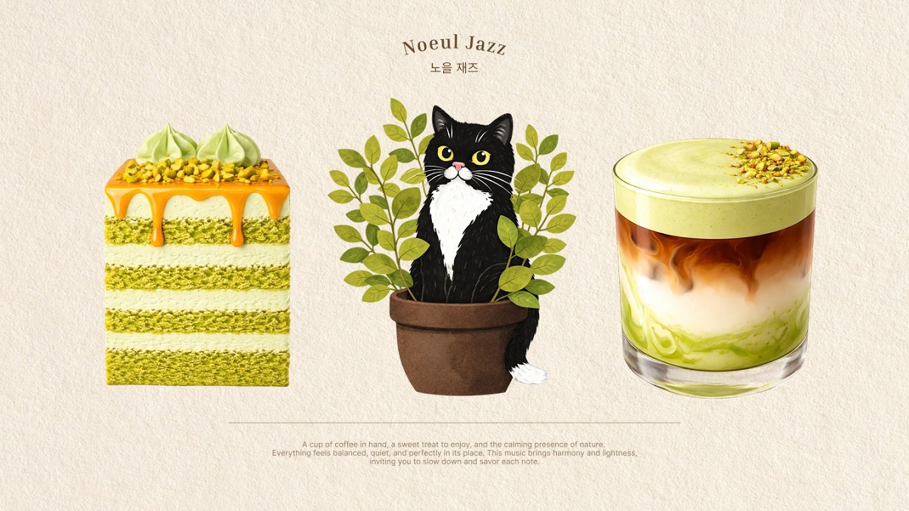 [playlist] Sweet Pistachio & Chill Music •  Calm Jazz 🍵🌿