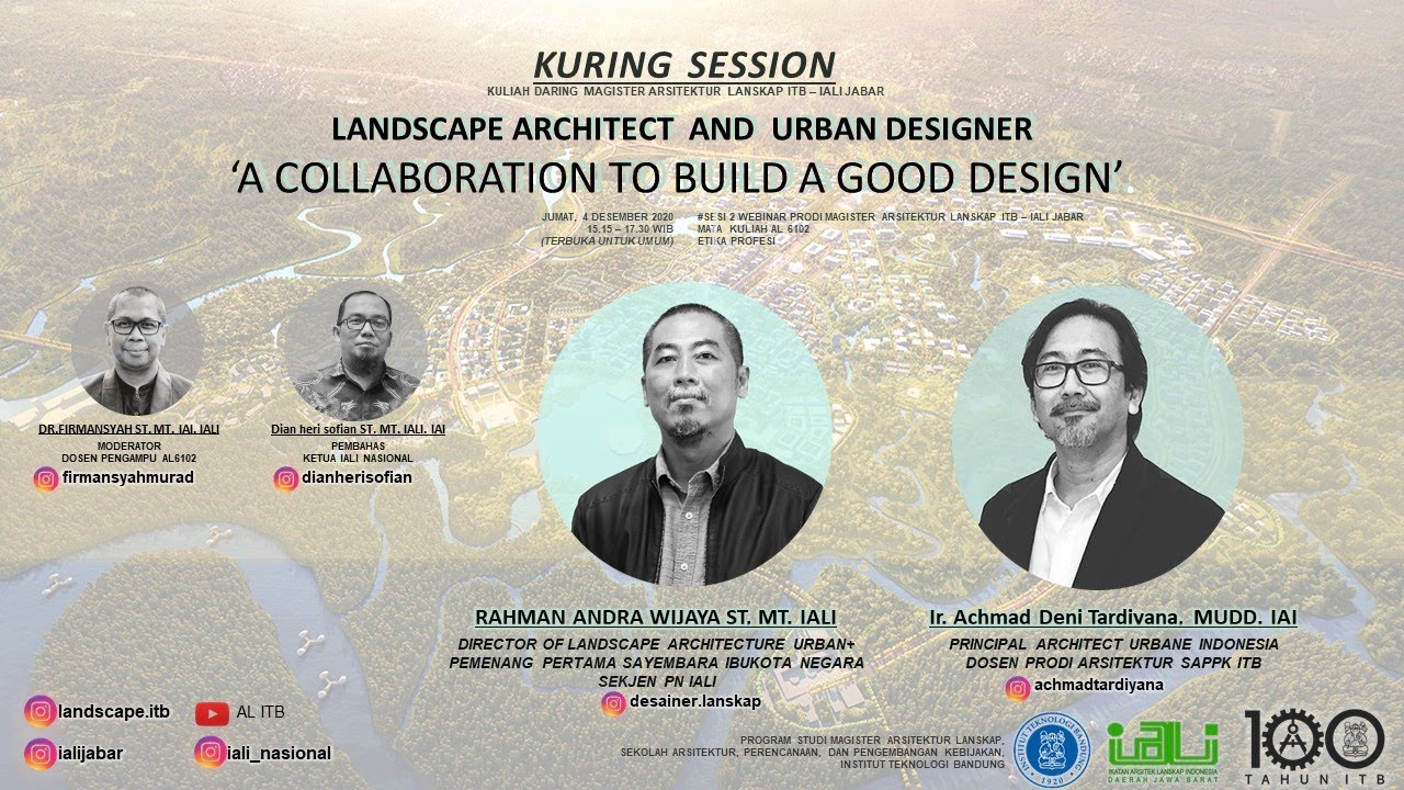 KURING SESSION #1 - Landscape Architect and Urban Designer | A Collaboration to Build A Good Design