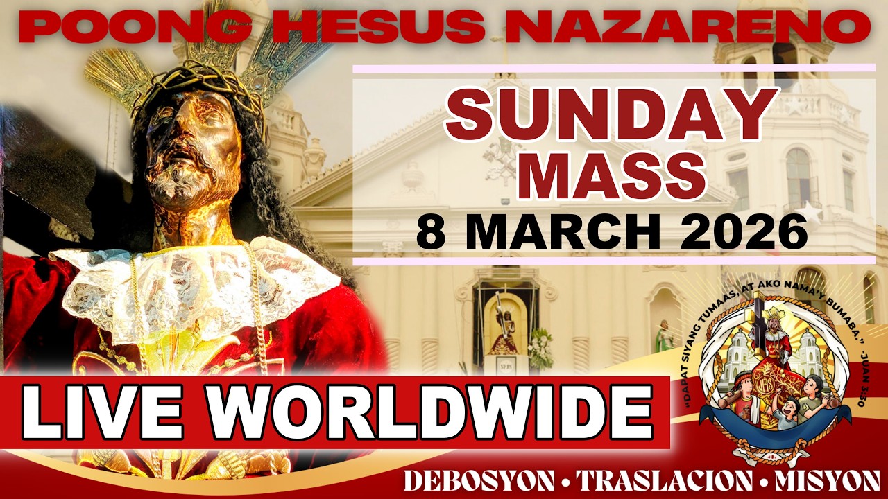 Quiapo Church Live Mass Today • 8 March  2026 • SUNDAY MASS