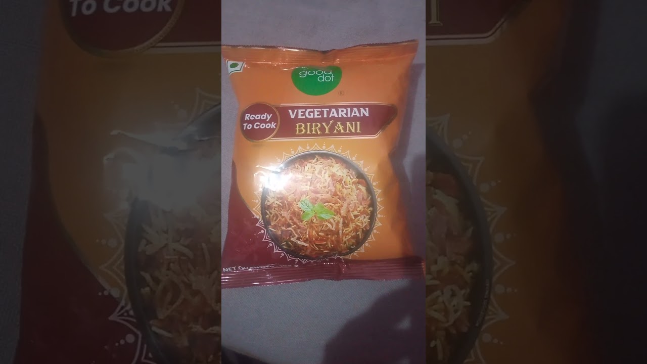 Good dot Ready to Cook Vegetarian Biryani#2024 #food #rcm #rcmbusiness #Rcm Biryani#