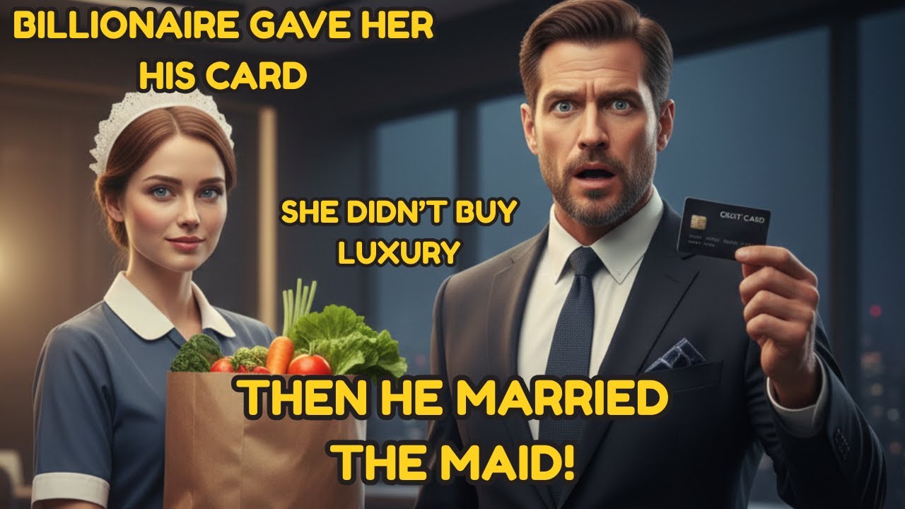 Billionaire Gave Her His Card — What She Bought Shocked Everyone, Then He Married Her