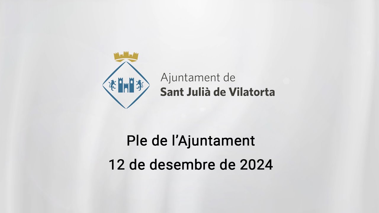 Ple de l'Ajuntament 12.12.2024