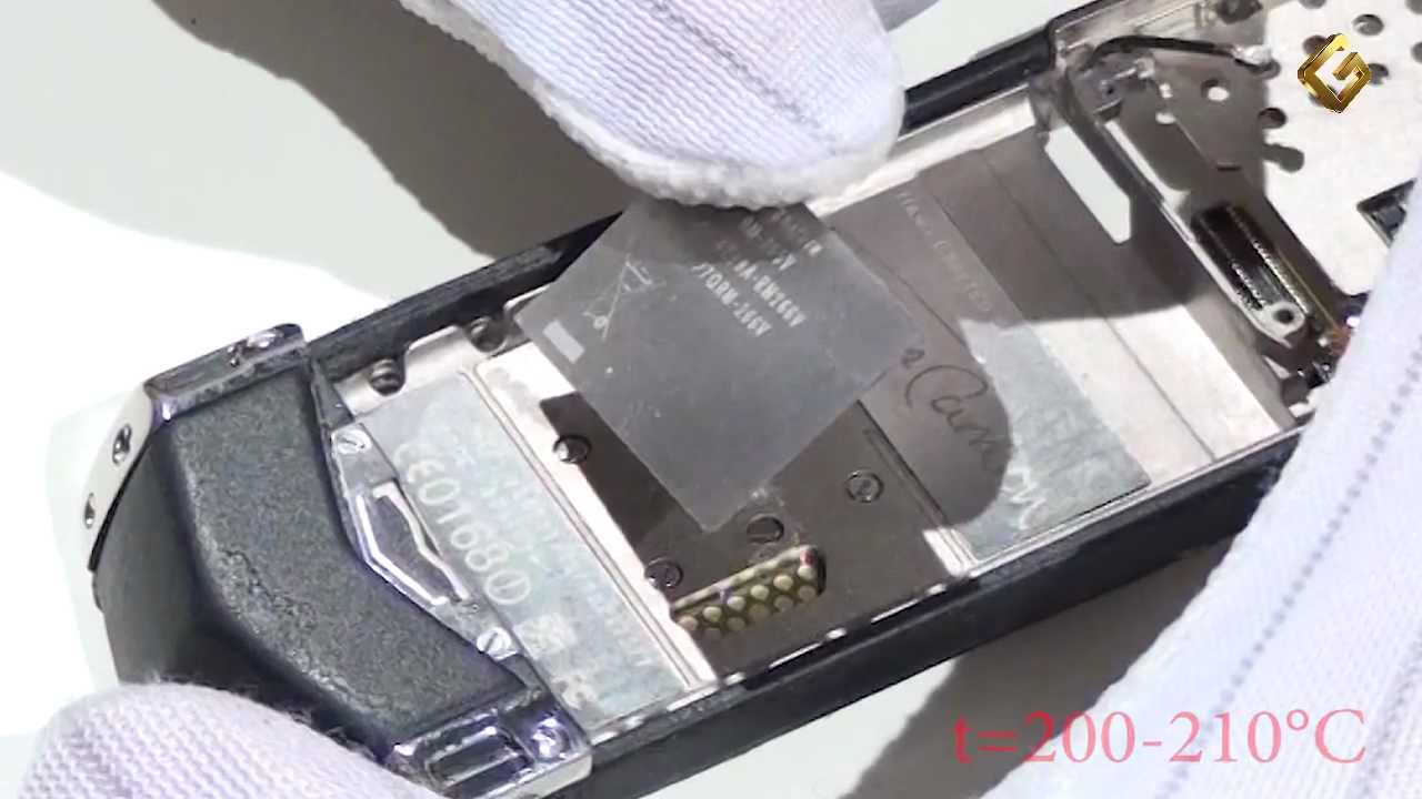 Vertu Signature S Design - как разобрать телефон, из чего состоит