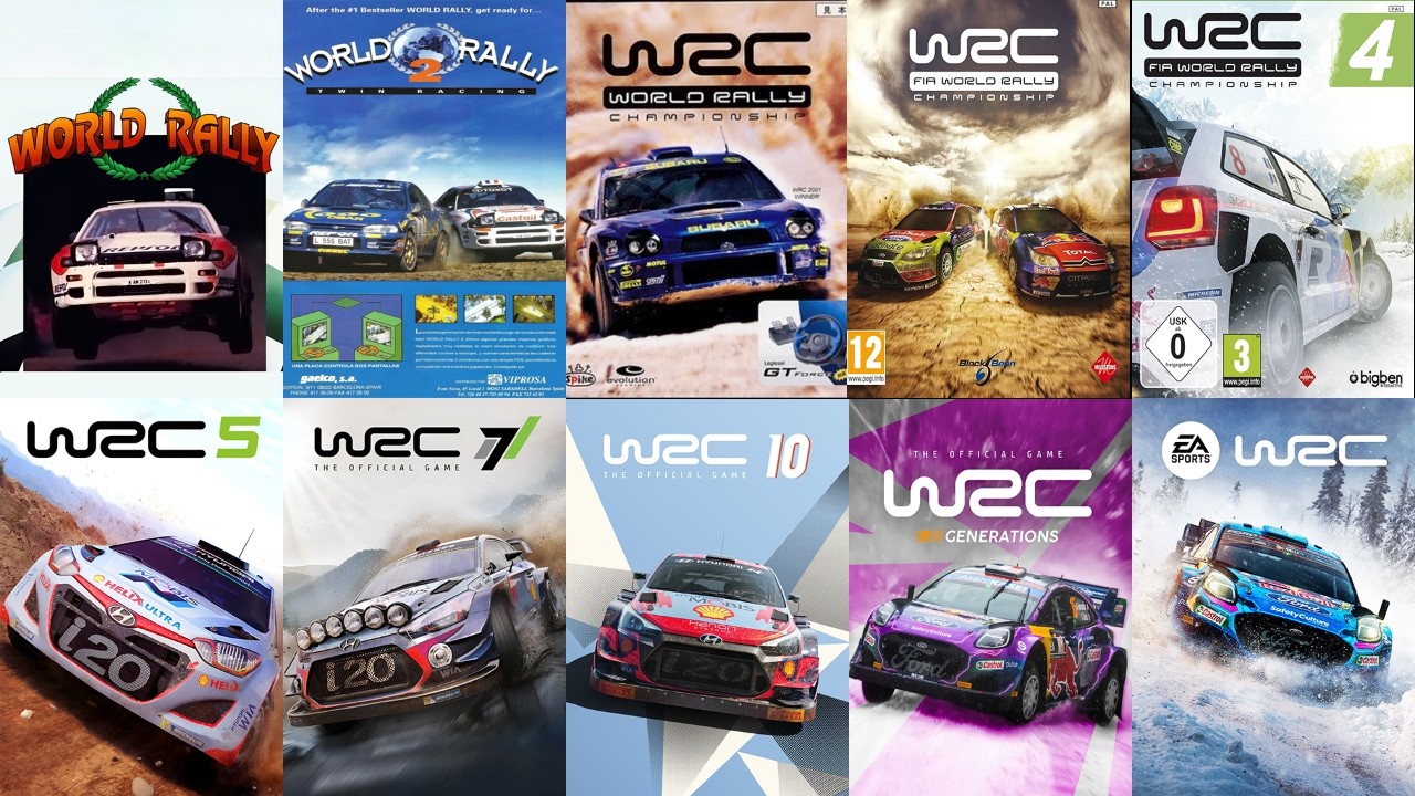 Эволюция Игр WRC (1993-2025)