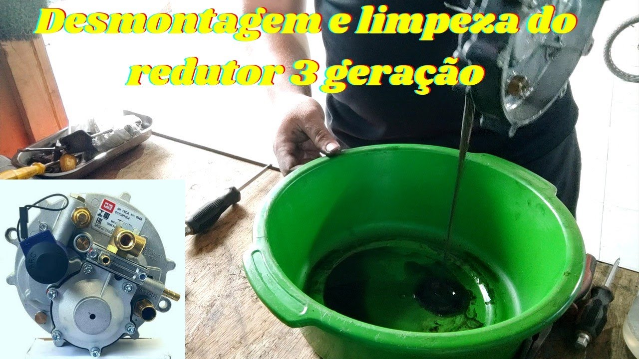 como desmontar e tirar o óleo do redutor de GNV 3 geração