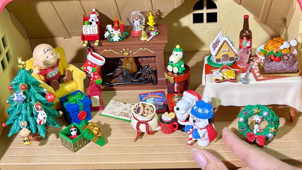 Re-Ment Peanuts Snoopy’s Christmas Night Collection 2025🎄 | Unboxing ASMR
