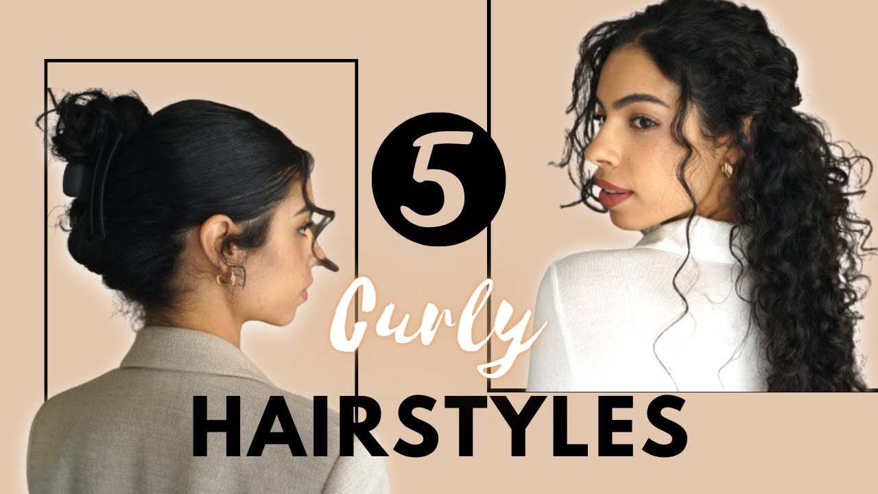 5 IDÉES COIFFURES CHEVEUX BOUCLÉS