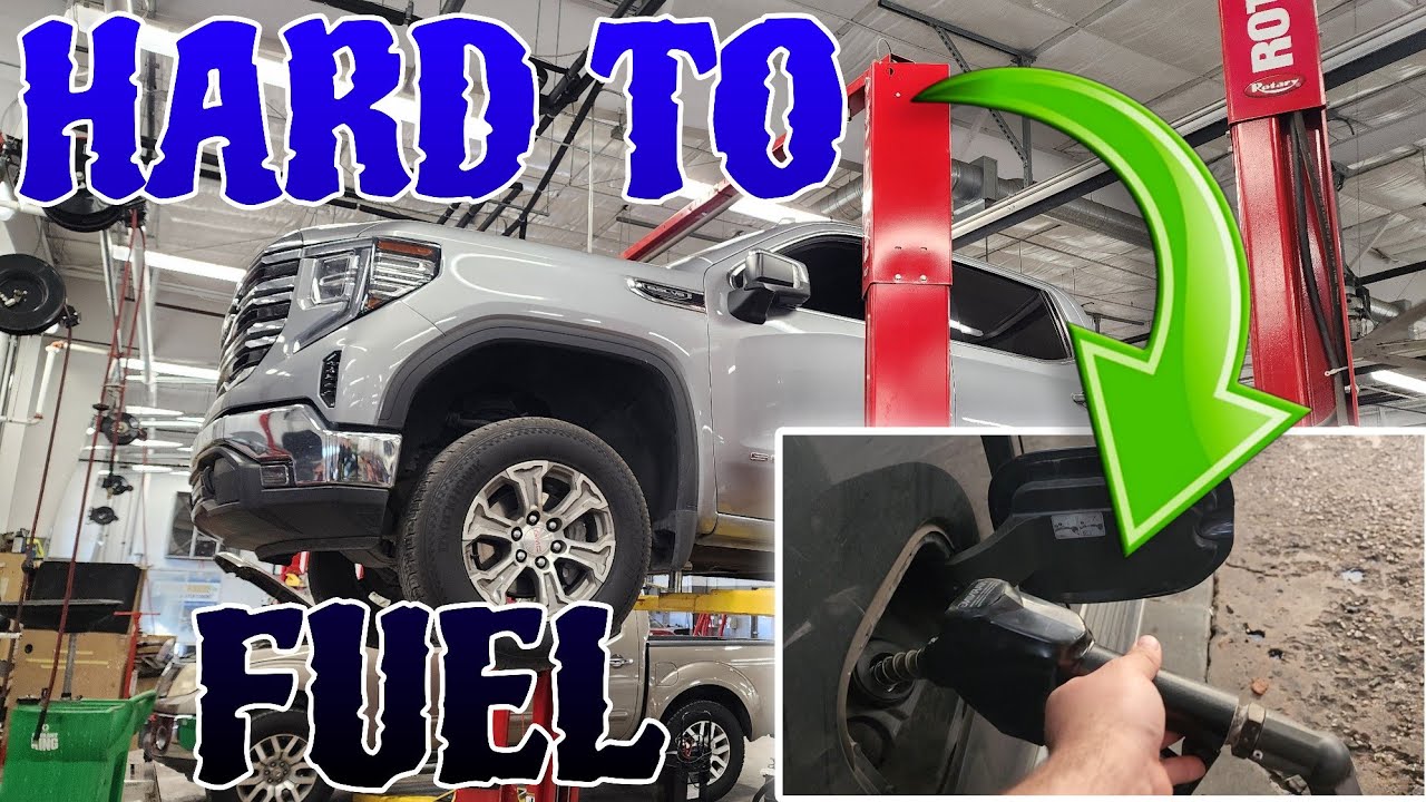 Заправка GMC Sierra 2024 года затруднена.