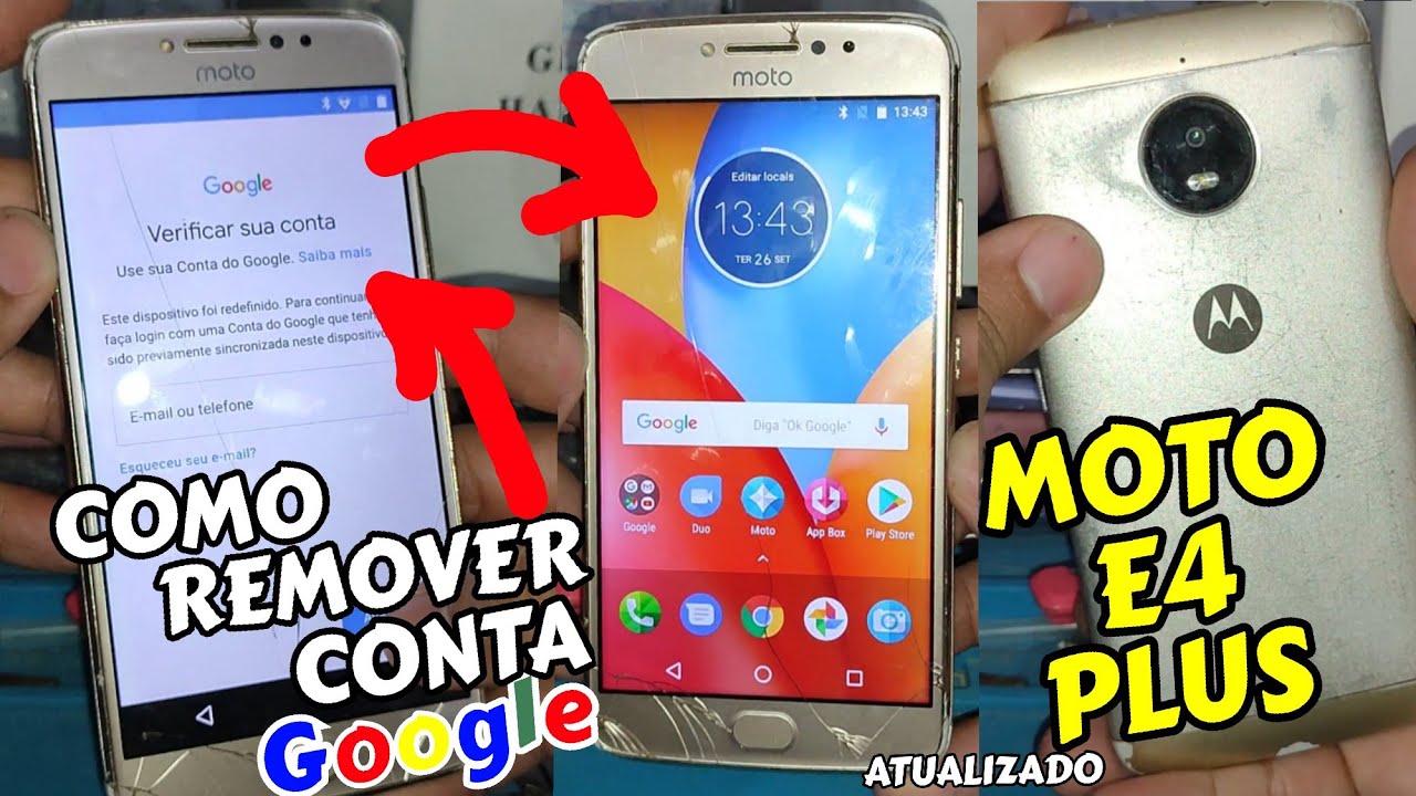 COMO DESBLOQUEAR CONTA GOOGLE DO MOTOROLA MOTO E4 PLUS ATUALIZADO SEM PC, SEM CHIP, SEM FONE