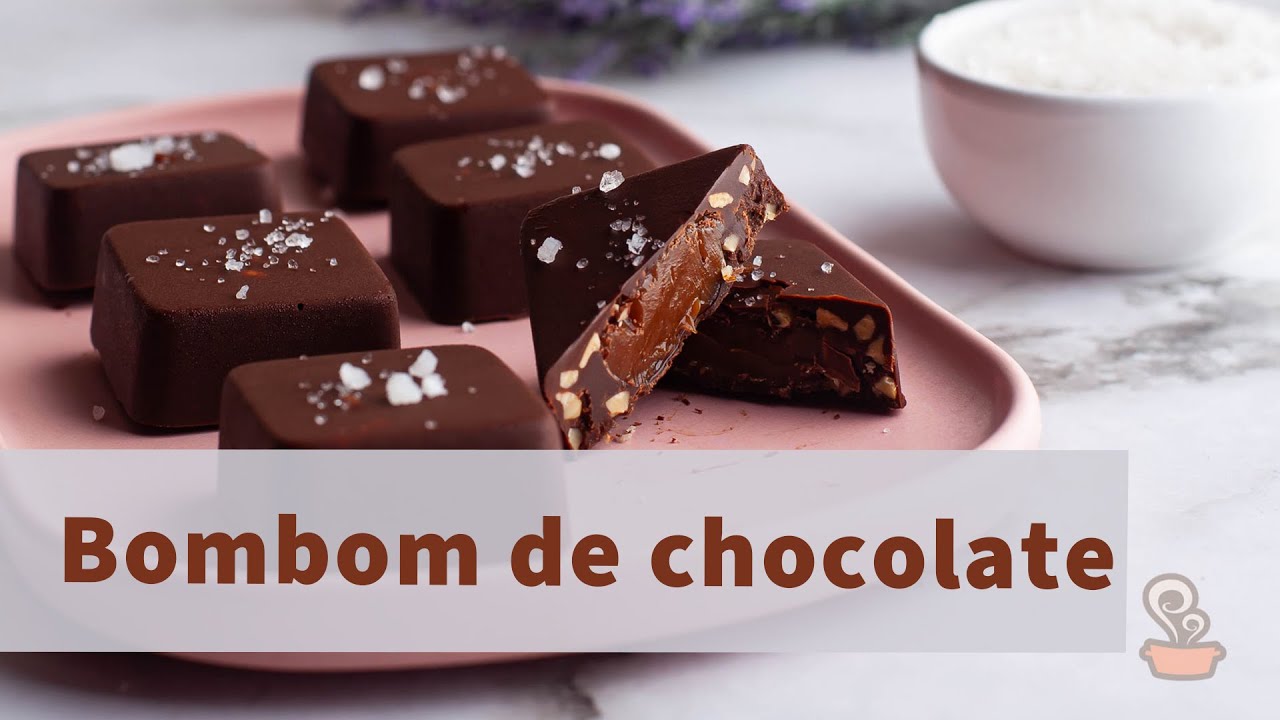 Bombom caseiro recheado muito f&aacute;cil de fazer