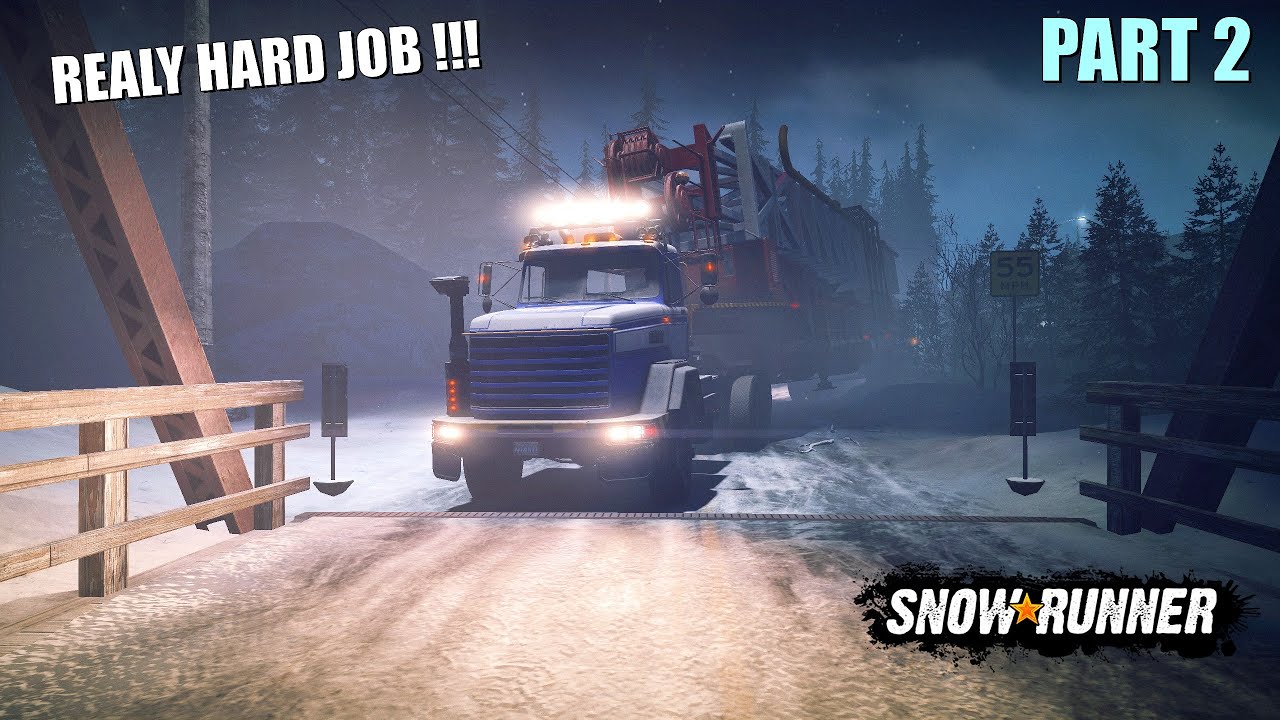 SnowRunner | ALASKA - REALY HARD JOB (Oil Rig Salvage Semi-Trailer)   part #2 - 2K gameplay