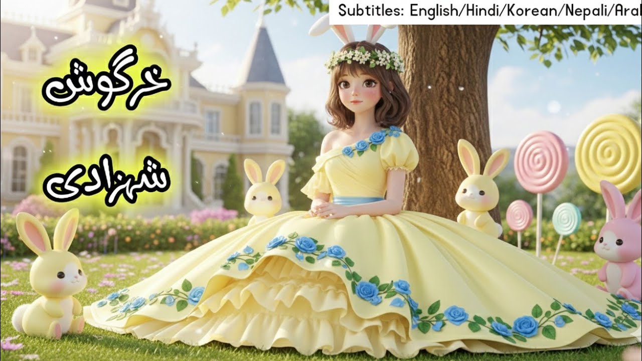 The rabbit princess 🤍.  | Magical love story | #fairytalesstory #urdufairytale #hindifairytales 