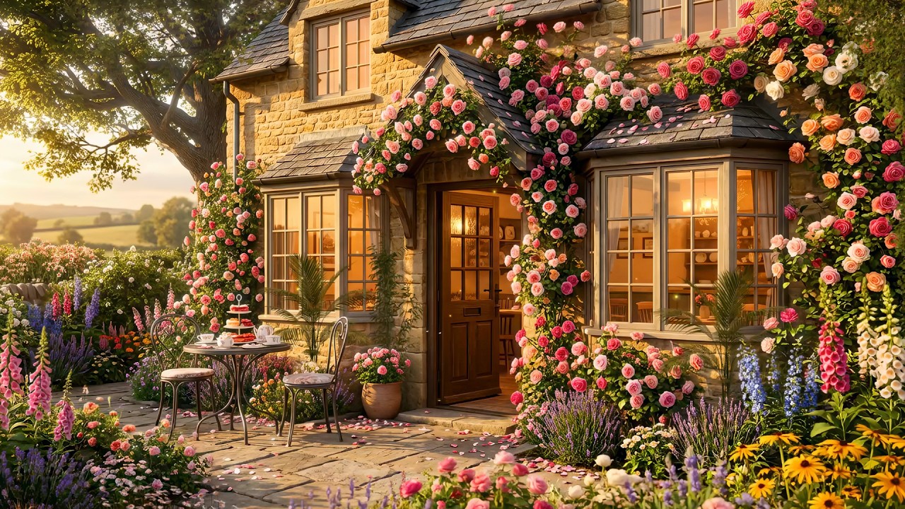 Кафе «Rose Garden Cottage» | Уютный джаз в сопровождении теплого заката для расслабления и концен...