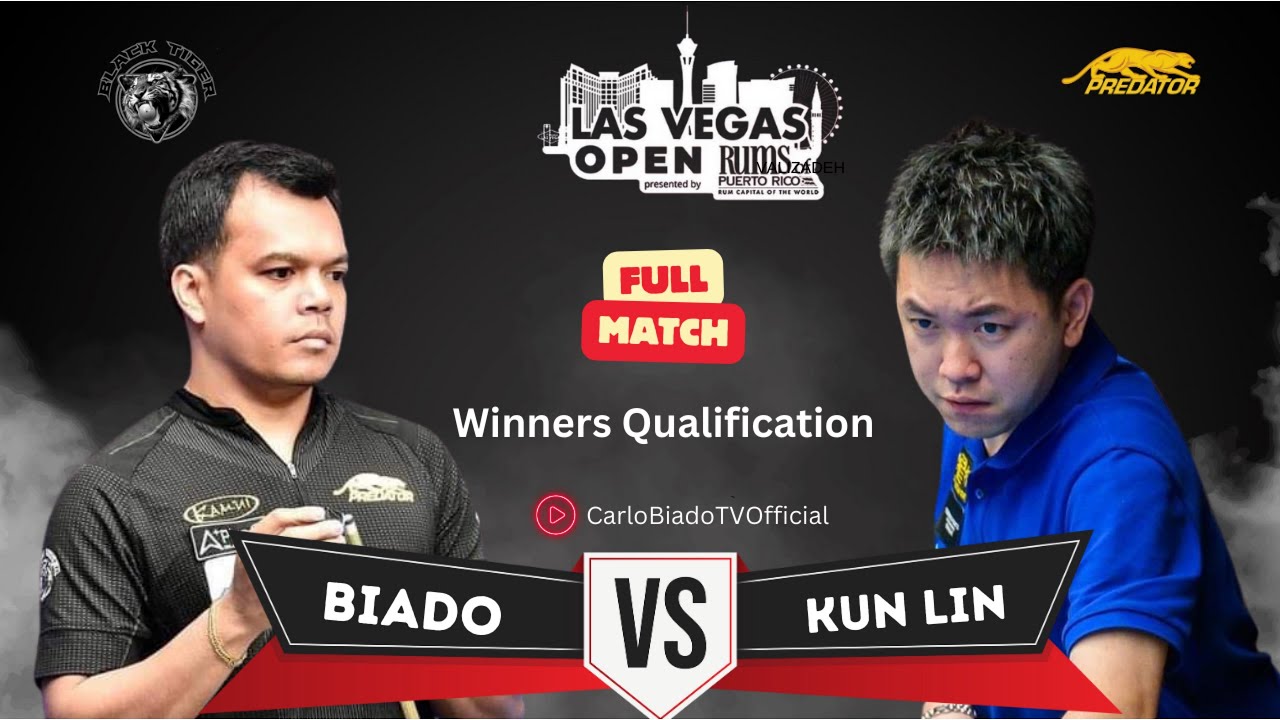 Carlo Biado VS Wu Kun Lin ▫️2024 Las Vegas Open ▫️ Winner Qualifcation
