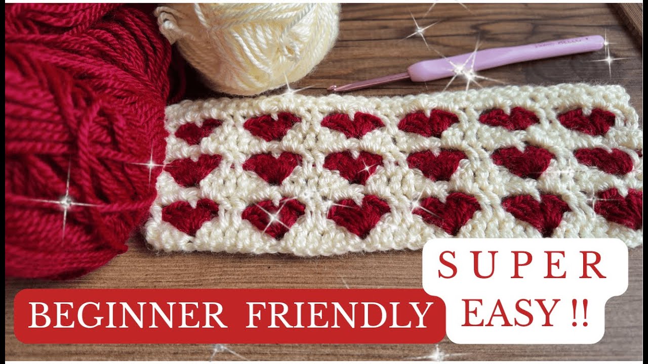 HOW TO CROCHET A HEART PATTERN / NEW MODEL & BEGINNER FRIENDLY TUTORIAL #crochet #knitting #diy