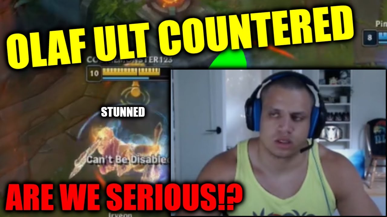 Tyler1 STUNNED for 6 SEC with SINGLE ABILITY (ON OLAF ULT)