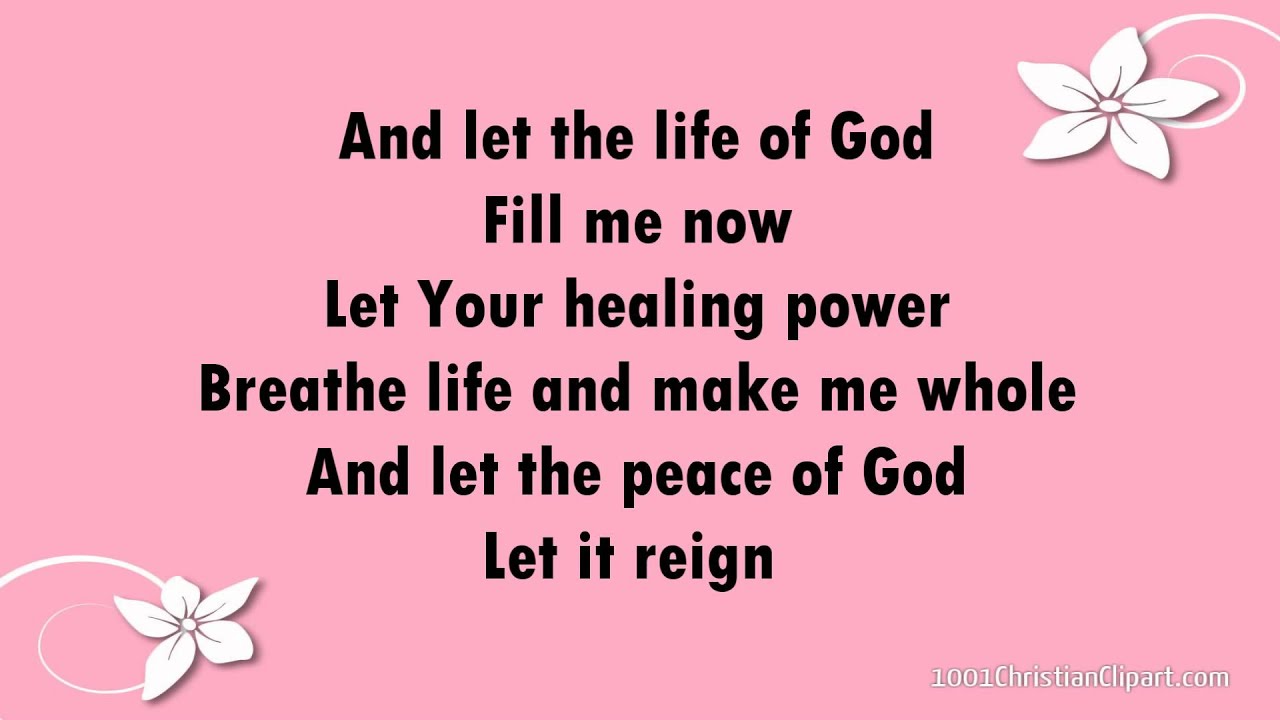 Let the Peace of God Reign