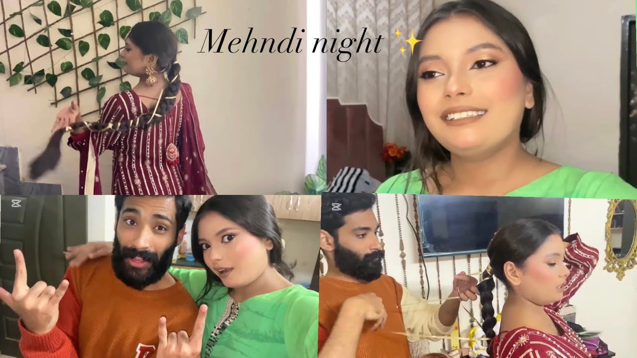 A night full of laughter & fun🙂‍↔️||Mehndi night||Emsia khan’s vlog💅🏼