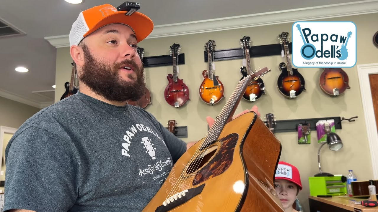 Unboxing a Gallagher Bluegrass Bell Acoustic Guitar