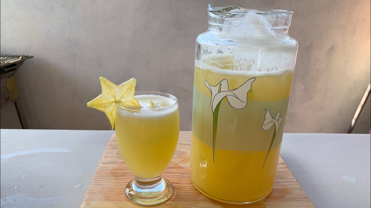 agua de carambola facil y rapido