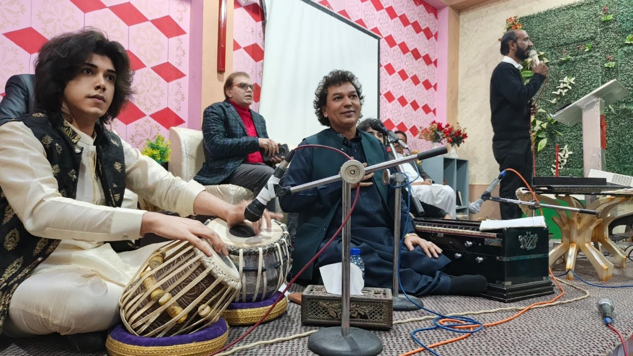 Ustad Robin Goash Sahib And Ephlal Robin In Islamabad. 