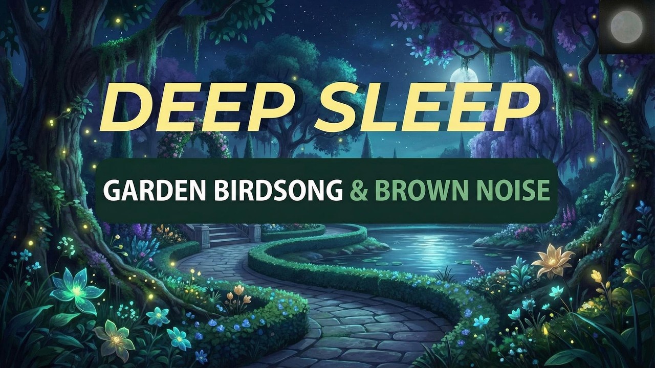 Palace Garden Ambience | Peaceful Birdsong and Nature Ambience, with Brown Noise