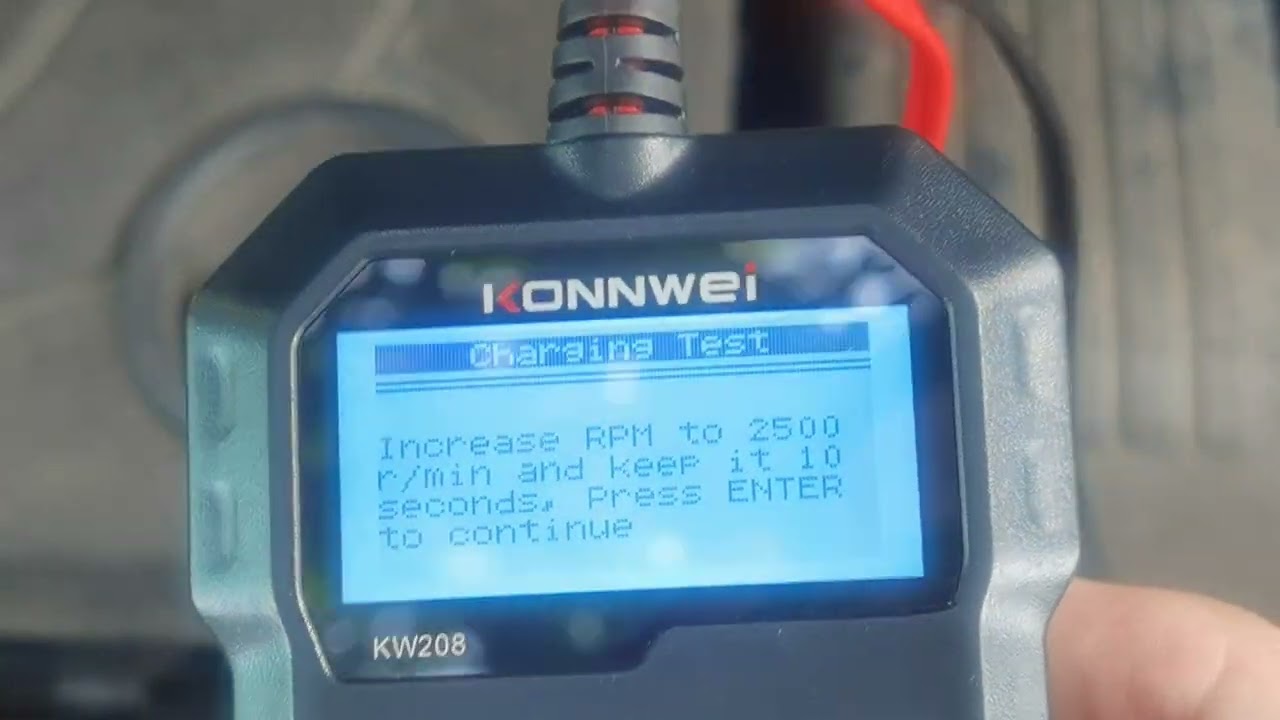 [KW208 KONNWEI] - CHECK BATERI KERETA GUNA BATERI TESTER/ANALYZER - ELAK BATERI  KONG - BATERI ROSAK