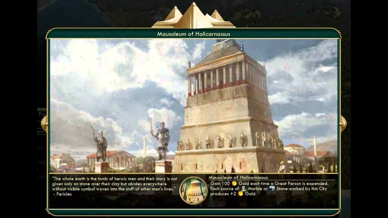 Civilization 5 All Wonders / Wonder Quotes with Gods and Kings and Brave New World