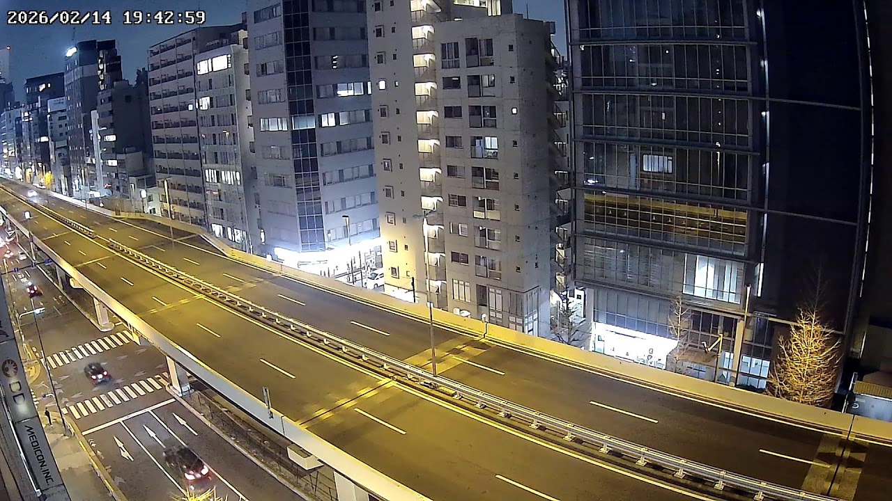 首都高速1号上野線ライブカメラ Route 1 Ueno Line Metropolitan Expressway.world.cam