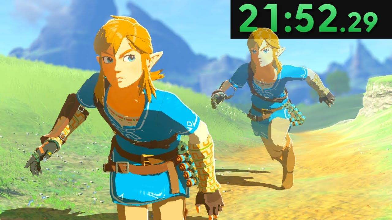 Racing to Beat Myself in Breath of the Wild Speedrunning
