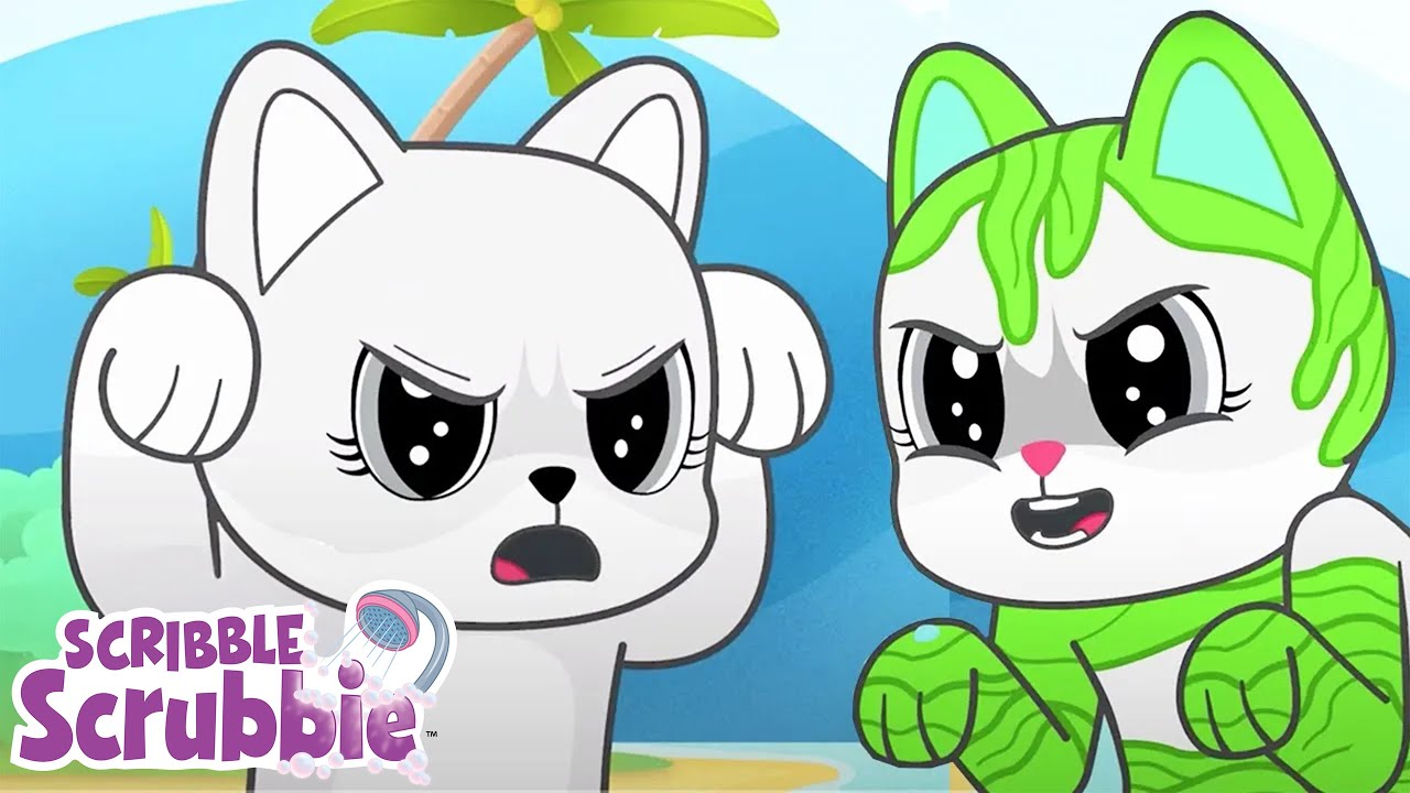 ЭТО МОРСКОЙ МОНСТР!! 🌊 Crayola Scribble Scrubbie | Веселые мультфильмы для детей