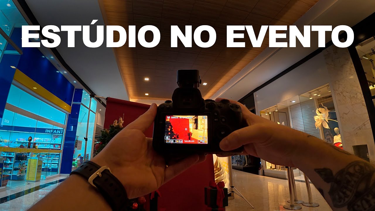 Montei um estúdio fotográfico em um evento | Entrega no mesmo dia