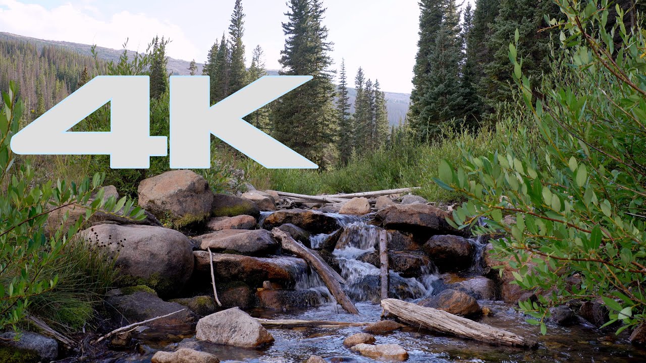 15 minutes of relaxing small stream in 4K UHD