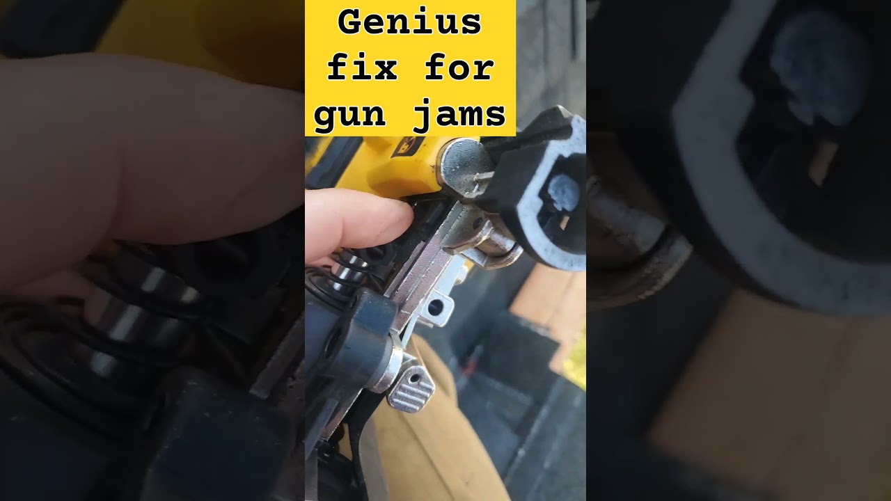 DeWALT Cordless Roof Nail Gun - easy fix for gun jams