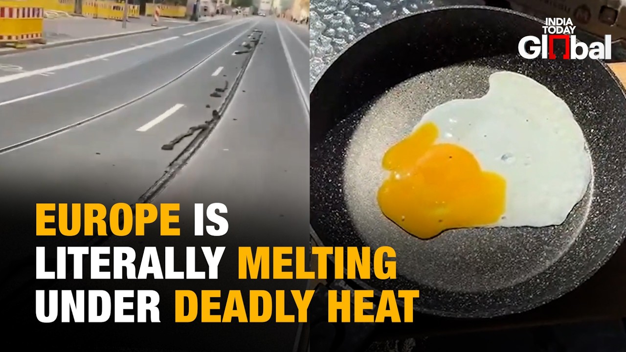 VIRAL: Europe Is Literally Melting | Roads Melt, Tram Tracks Buckle As Heatwave Turns Deadly