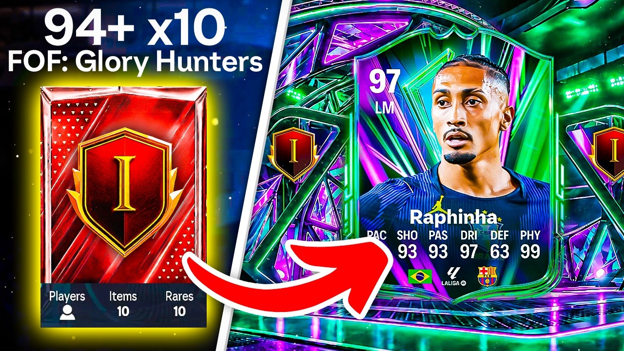 Я ВЫТАЩИЛ 4 КАРТЫ GLORY HUNTERS С РЕЙТИНГОМ 97! 🔥 МОИ НАГРАДЫ ЗА 2 РАЗА RANK 1 В FUT CHAMPS - FC ...