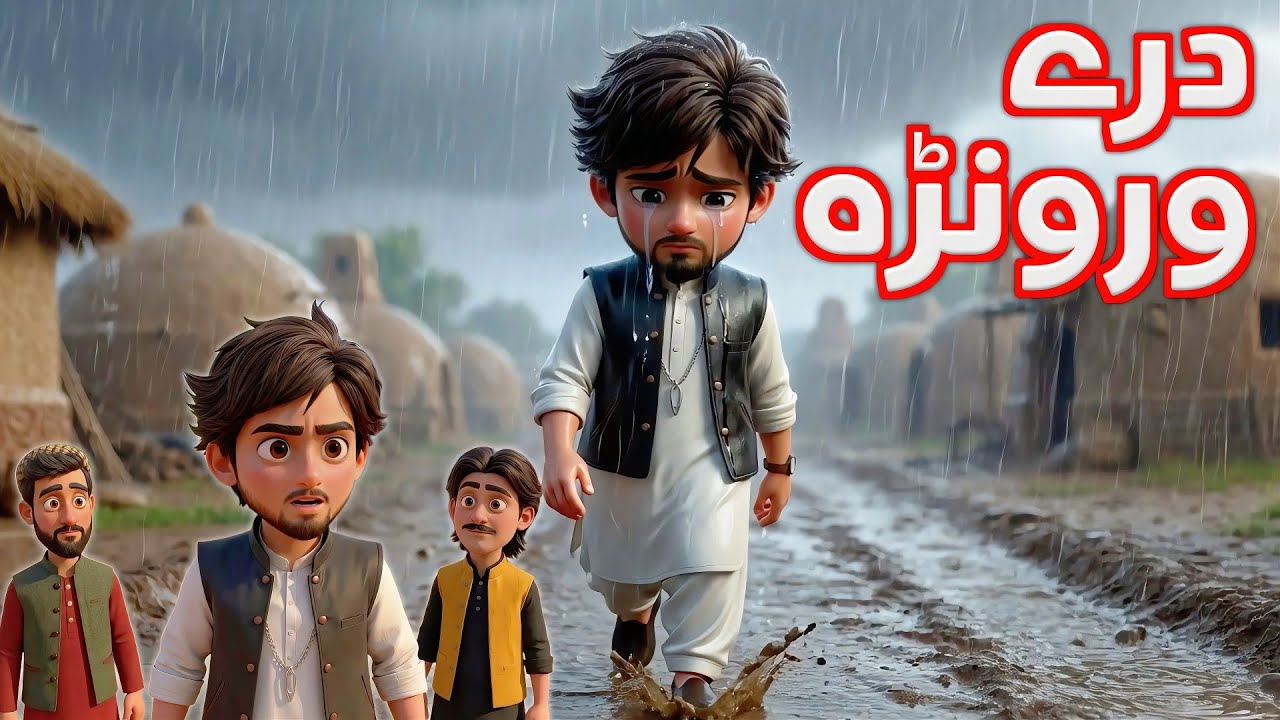 Three Brothers and the Lesson of Life | درے ورونڑہ او دا زندگی سبق | pashto Cartoon Story 