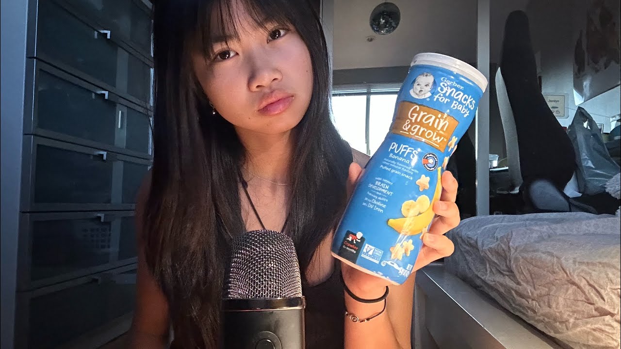 ASMR banana baby snacks ⭐️🍌❔