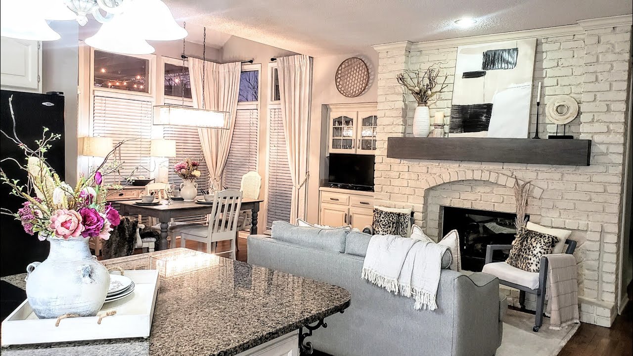 Kitchen Home Decor Refresh Tour | Cozy Modern | Pre Spring Decorating Ideas