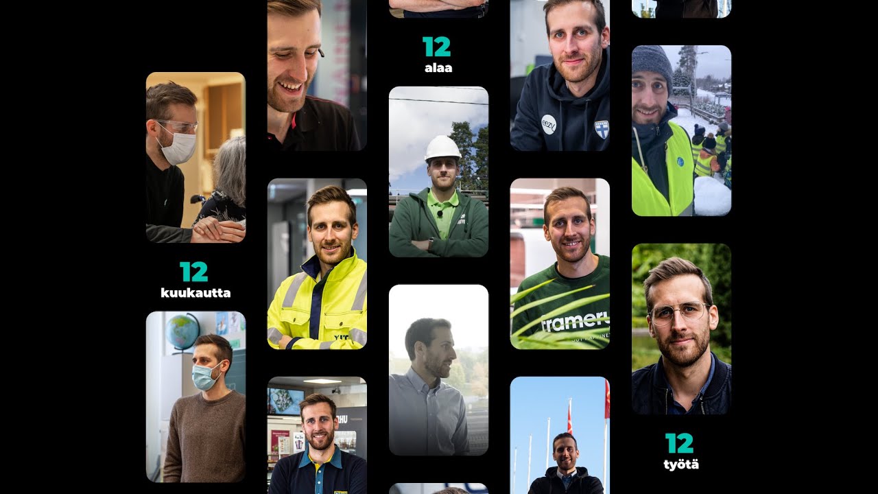 Psykologi kokeili 12 eri ammattia 👷‍♂️👨‍💻 Mitä vuodesta jäi käteen? 🤔 #Koeaika 💥⎪Duunitori