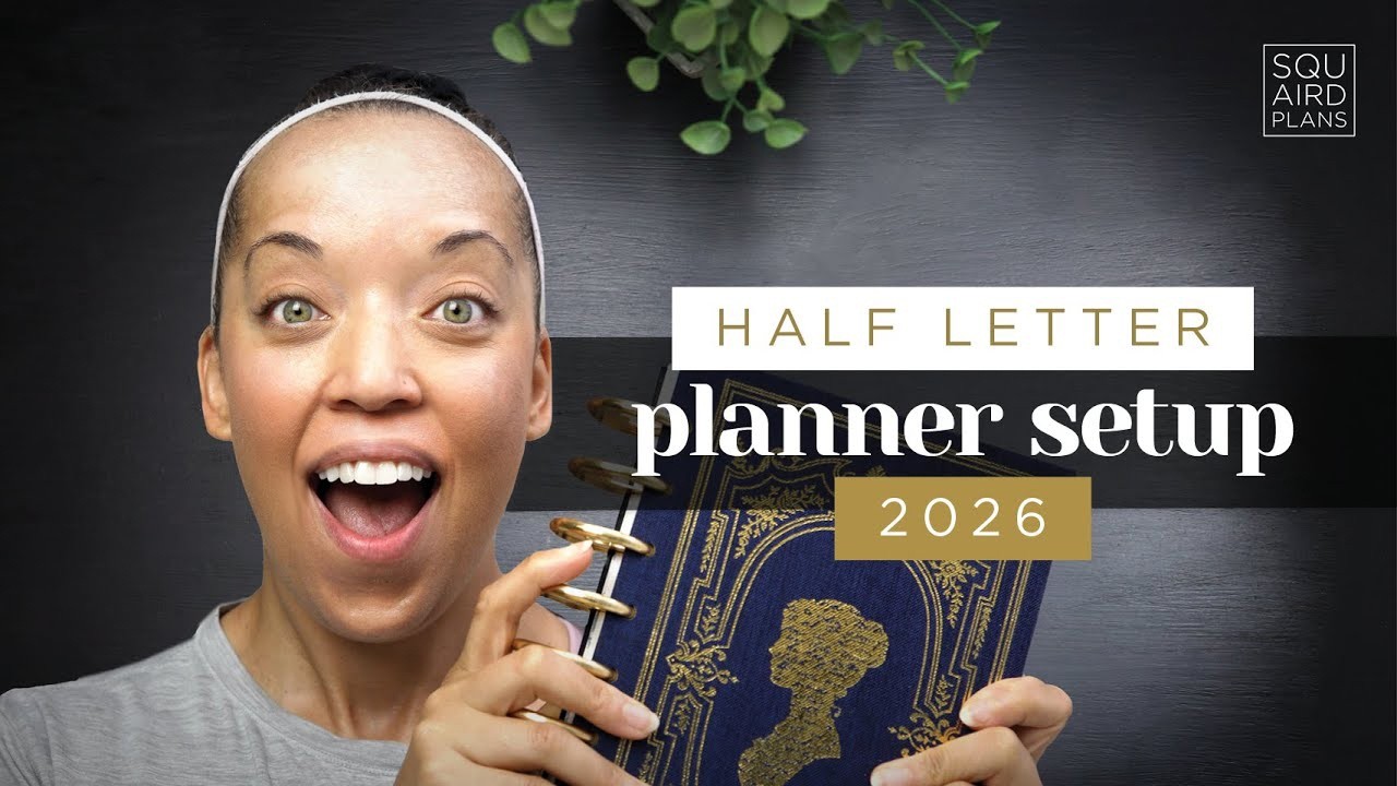 Наконец-то! Мой ежедневник на 2026 год формата Half Letter с кольцевым переплетом 😅