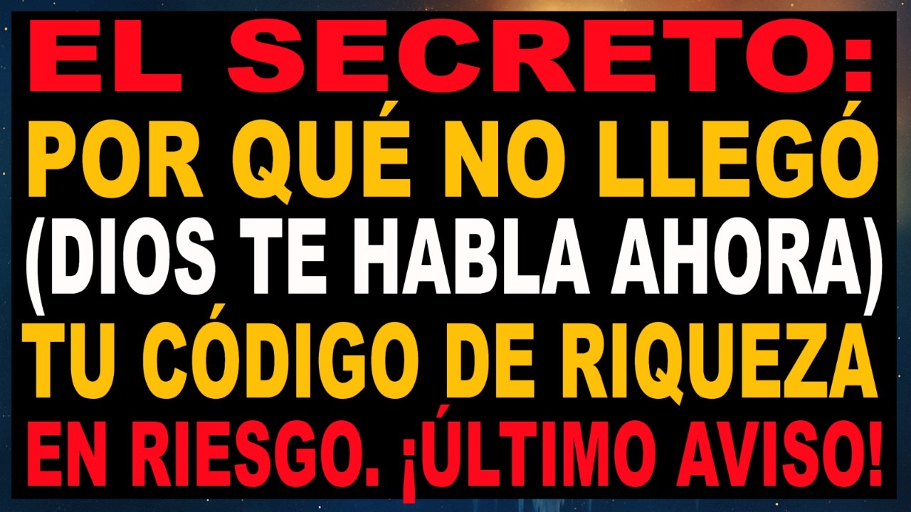 EL SECRETO REVELADO: Por esto no llegaba tu milagro, ¡Dios te lo explica hoy!