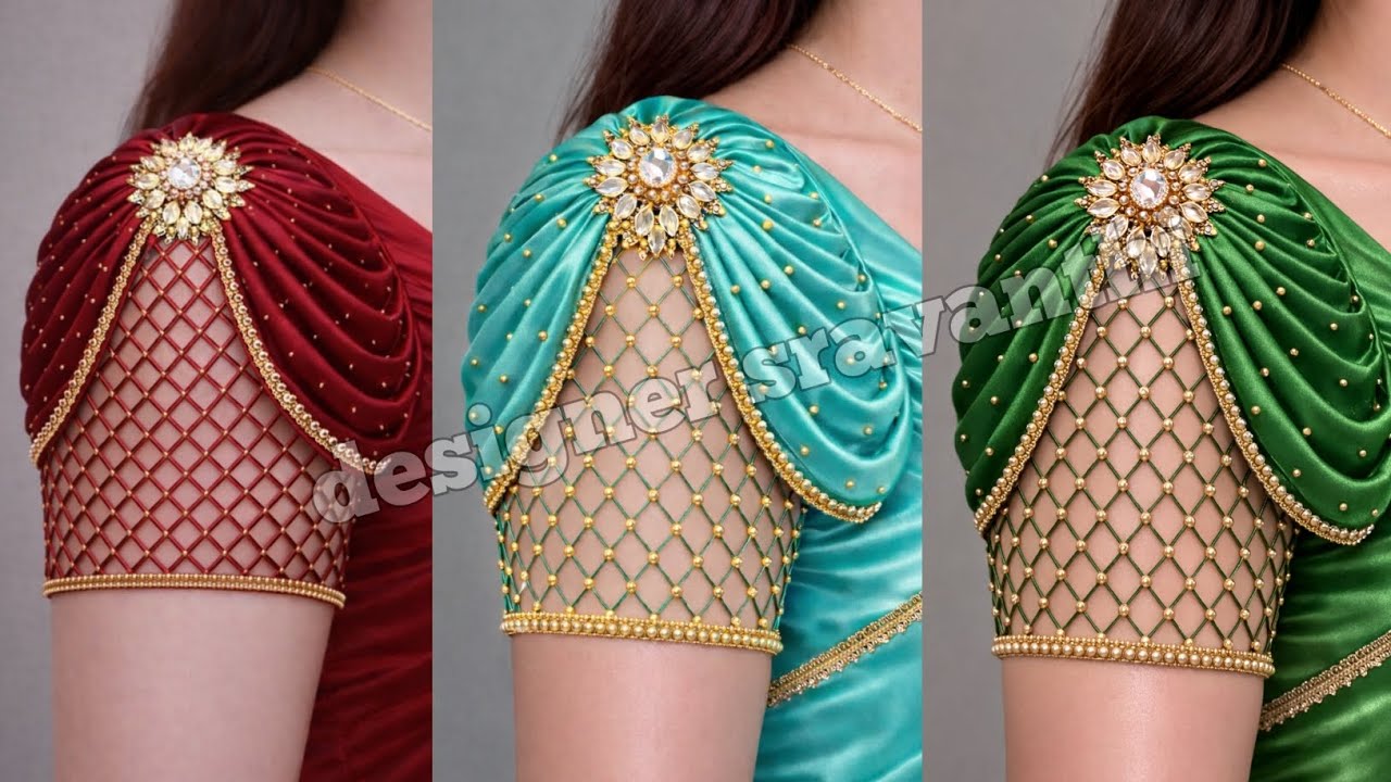 Latest Trending Blouse Sleeve Design | Beautiful Bridal Blouse Work | Fashion Designer Blouse Ideas
