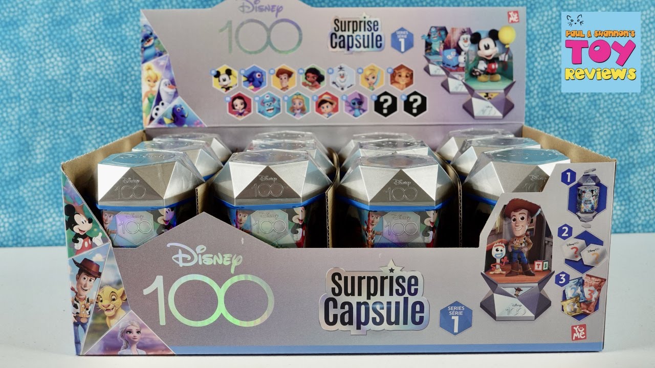 Обзор распаковки фигурки-сюрприза Disney 100 Surprise Capsule Blind Figure YuMe | PSToyReviews