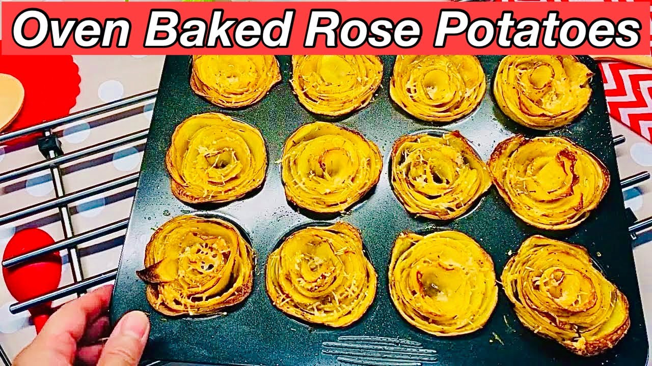 How To Make Rose Potatoes | Oven Baked Potato Roses | Taste Assured
