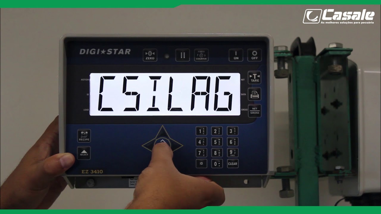 Configurando os nomes dos elementos da dieta e nomes dos cochos - Balança Digi-Star EZ 3410
