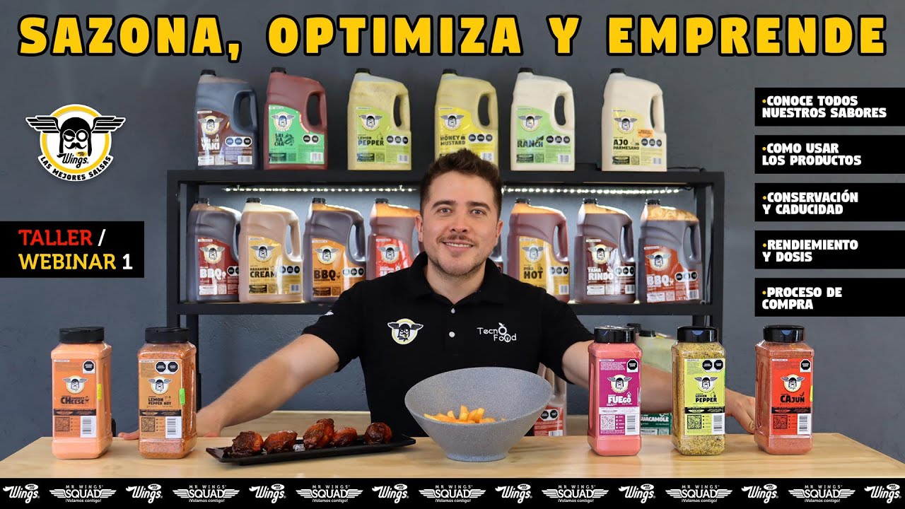 Como usar las salsas y sazonadores  Mr. WINGS en alitas  y boneless.
